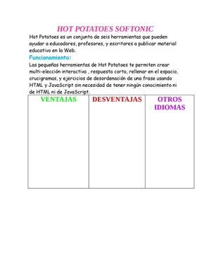 SOFTWARE EDUCATIVO "HOT POTATOES SOFTONIC"