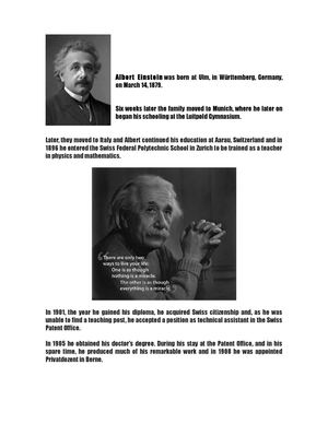 work  albert einstein