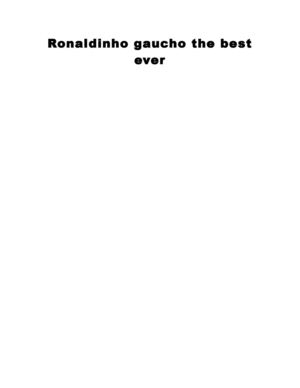 Ronaldinho gaucho the best ever