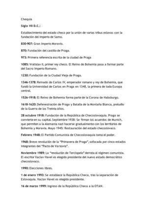 LA REPUBLICA CHECA 