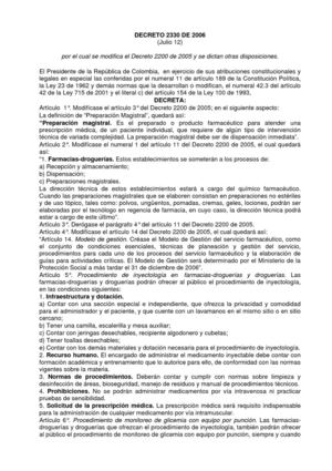 Decreto 2330 de 2006