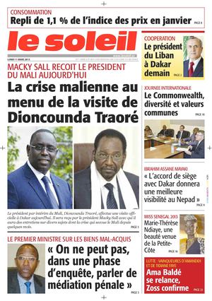 Edition du 11 Mars 2013