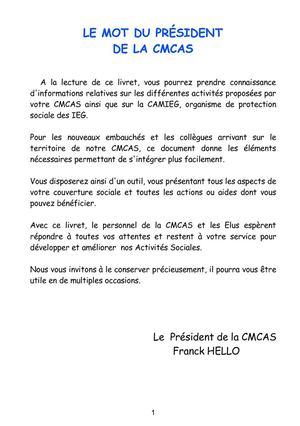 Livret accueil CMCAS CHERBOURG