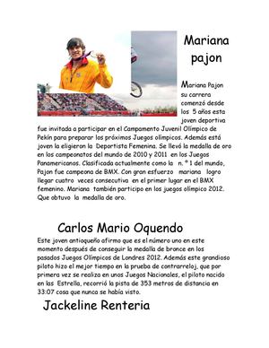 campeones olímpicos colombiano
