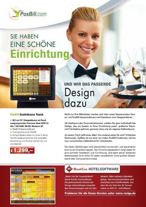 Sie haben eine schöne Einrichtung und PosBill das passende Design dazu