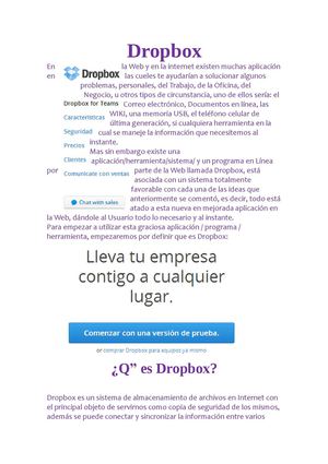 Utilizacion Del Dropbox