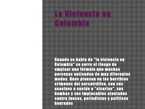 La Violencia en Colombia
