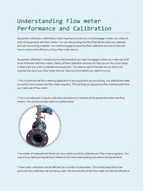 Calaméo - Understanding Flow meter Performance and Calibration