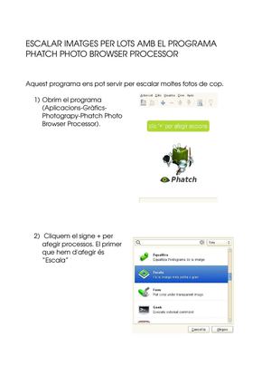 Escalar imatges per lots amb Phatch