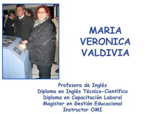 maria veronica valdivia's introduction