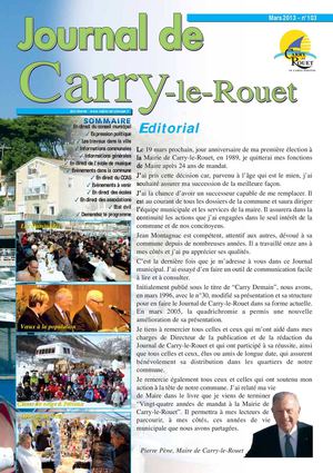 Journal municipal de Carry-le-Rouet N°103