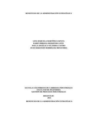 BENEFICIOS DE LA GERENCIA ESTRATÉGICA