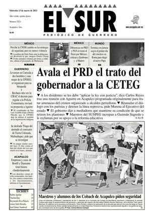 El Sur 13 de marzo de 2013