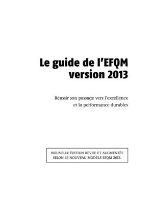Le Guide de l'EFQM 2013, Florent Meyer