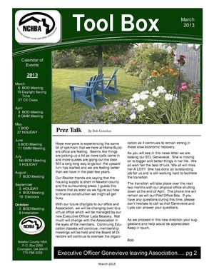 March 2013 Newsletter