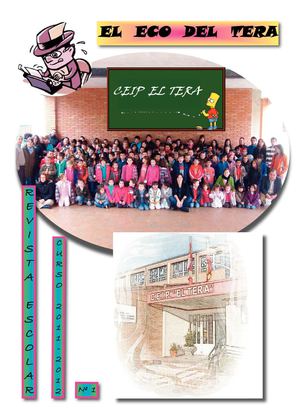 Revista escolar CEIP El tera (portada y contraportada)
