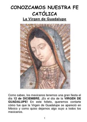 LA VIRGEN DE GUADALUPE
