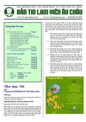 Bản Tin Lam Viên - 2013 - Xuân Quý Tỵ