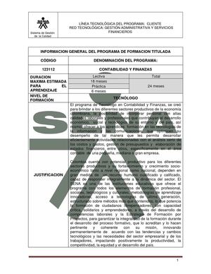 TG EN CONTABILIDAD Y FINANZAS Cod. 123112 estructura y reglamento