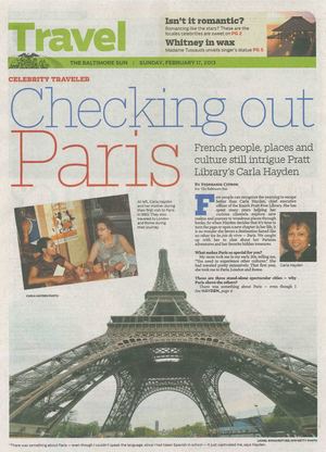 Checking Out Paris - Baltimore Sun Travel