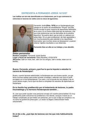 Entrevista a Fernando Jordá