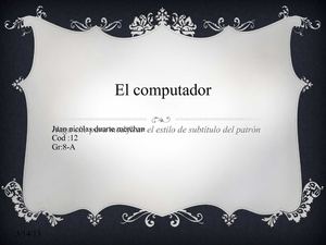 EL COMPUTADOR