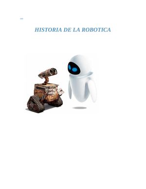 HISTORIA DE LA ROBOTICA
