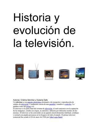Historia de la televisión