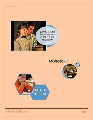 ¡COMO HACER PARA QUE UNA CLASE NO SEA ABURRIDA