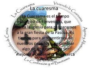 Diapositivas acerca de la cuaresma