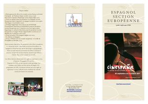 Brochure Européenne Espagnol