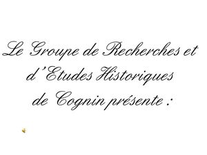 Deux mille ans d'histoire de la commune de Cognin (73)