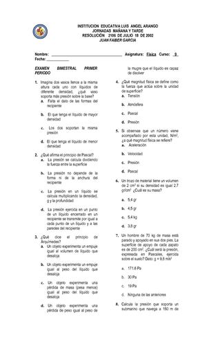 Evaluación 1 periodo
