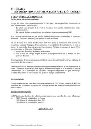 chap 6 Les opérations commerciales avec l'étranger