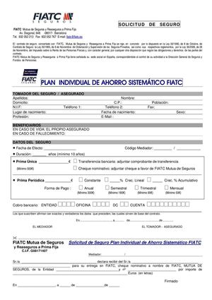 solicitud - PIAS - Plan Individual Ahorro Sistemático.