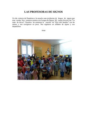 Visita de ASORNA a la escuela