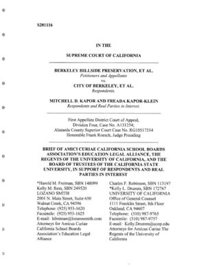 BRIEF OF AMICI CURIAE CALIFORNIA SCHOOL BOARDS  ASSOCIATION’S EDUCATION LEGAL ALLIANCE, THE  REGENTS OF THE UNIVERSiTY OF CALIFORNIA , AND THE  BOARD OF TRUSTEES OF THE CALIFORNIA STATE  UNIVERSITY, IN SUPPORT OF RESPONDENTS AND REAL  PARTIES IN INTEREST 