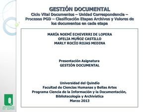 CICLO VITAL DE LOS DOCUMENTOS