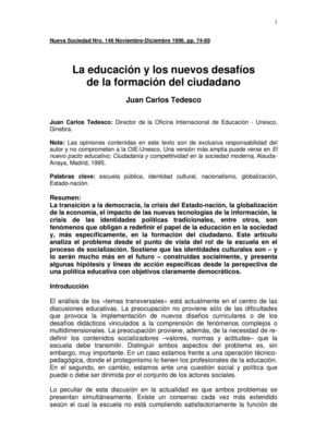 La educación y los nuevos desafíos