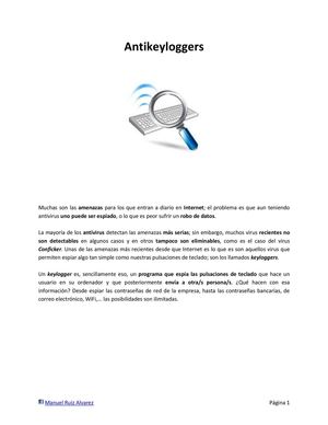 Antikeyloggers, como protegerse de los keyloggers