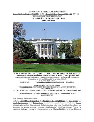 REVISTA N0. 15-6 - TOMO VI - PRESIDENTES DE USA - N0S. 38 a 40