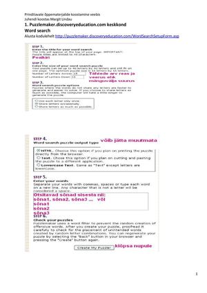 Õppematerjalide koostamine veebisJUHEND