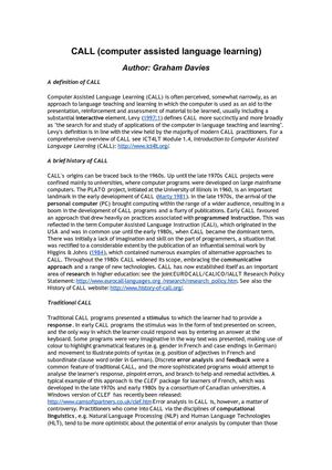 call-computer-assisted-language-learning