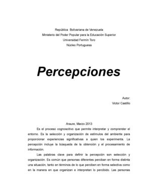percepciones