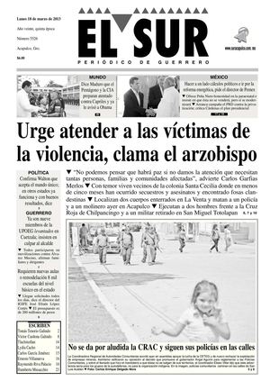 El Sur 18 de marzo de 2013