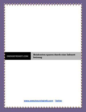 Heizkosten sparen durch eine Infrarot heizung