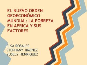 la pobreza en africa y sus factores