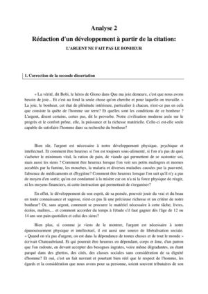 Analyse 4 - Règles de la dissertation