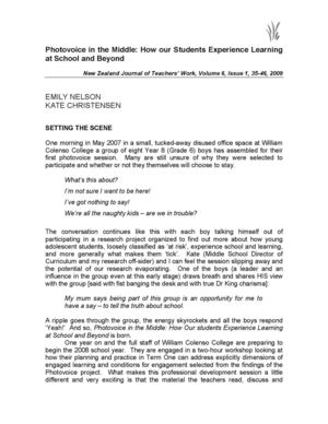 Photovoice in the Middle How our Students Experience Learning at School and Beyond