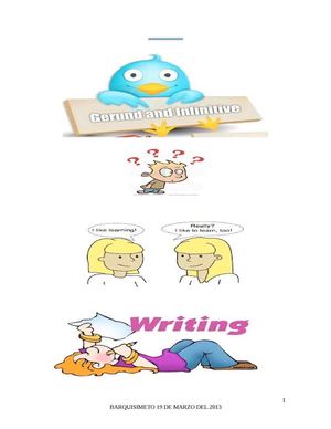 gerundios e infinitivos